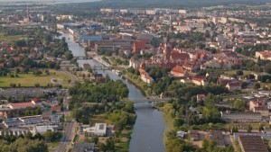 Elbląg - panorama znad rzeki Elbląg
